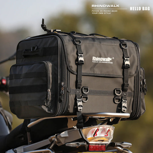 Expandable Waterproof Motorcycle Duffle Bag | 19L-80L Tail/Rack Luggage