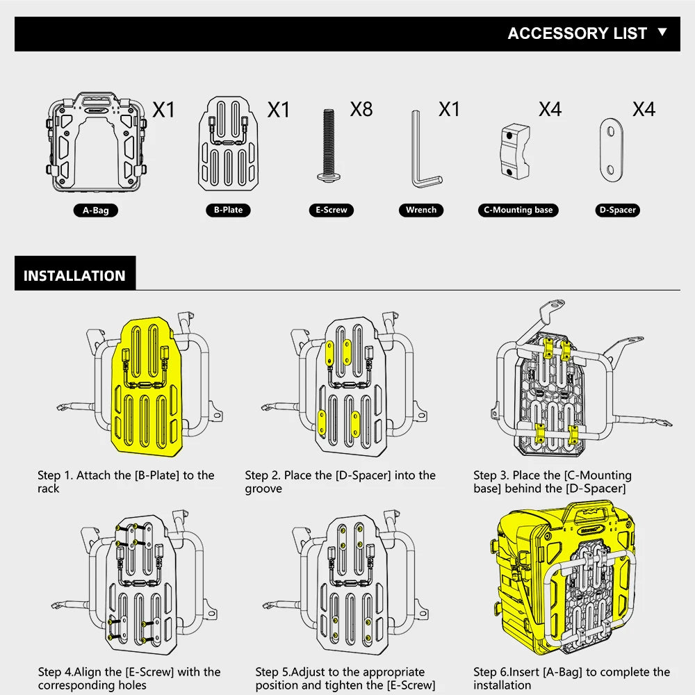 Waterproof 35L Motorcycle Side Bag | Anti-Fall Travel Luggage