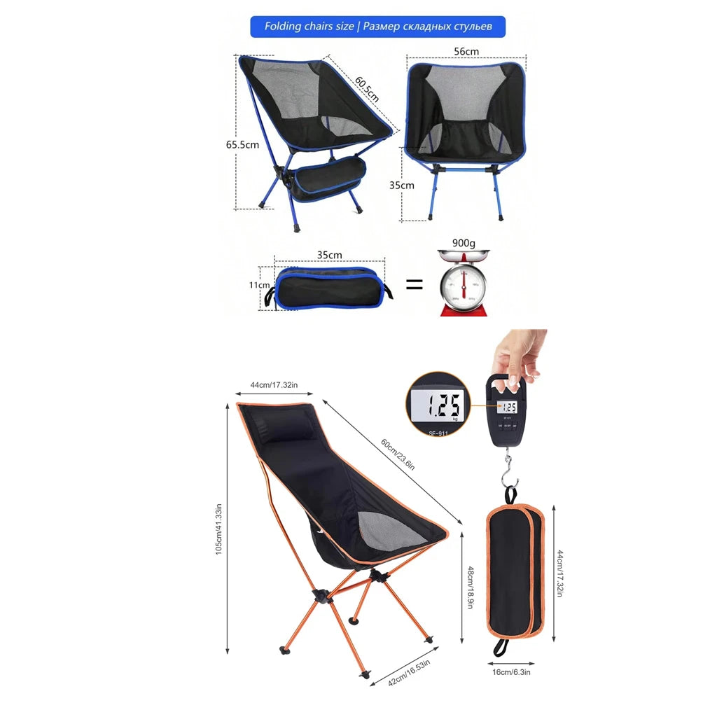 Ultralight Folding Camping Chair | Portable Outdoor Stool
