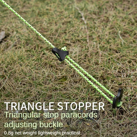Triangular Paracord Buckles 10 Pieces | Anti-Skid Tent Accessory