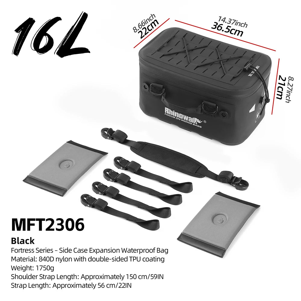 Motorcycle Top Bag | Waterproof Dry Top Side Case Expansion Bag Hardshell Saddle Luggage