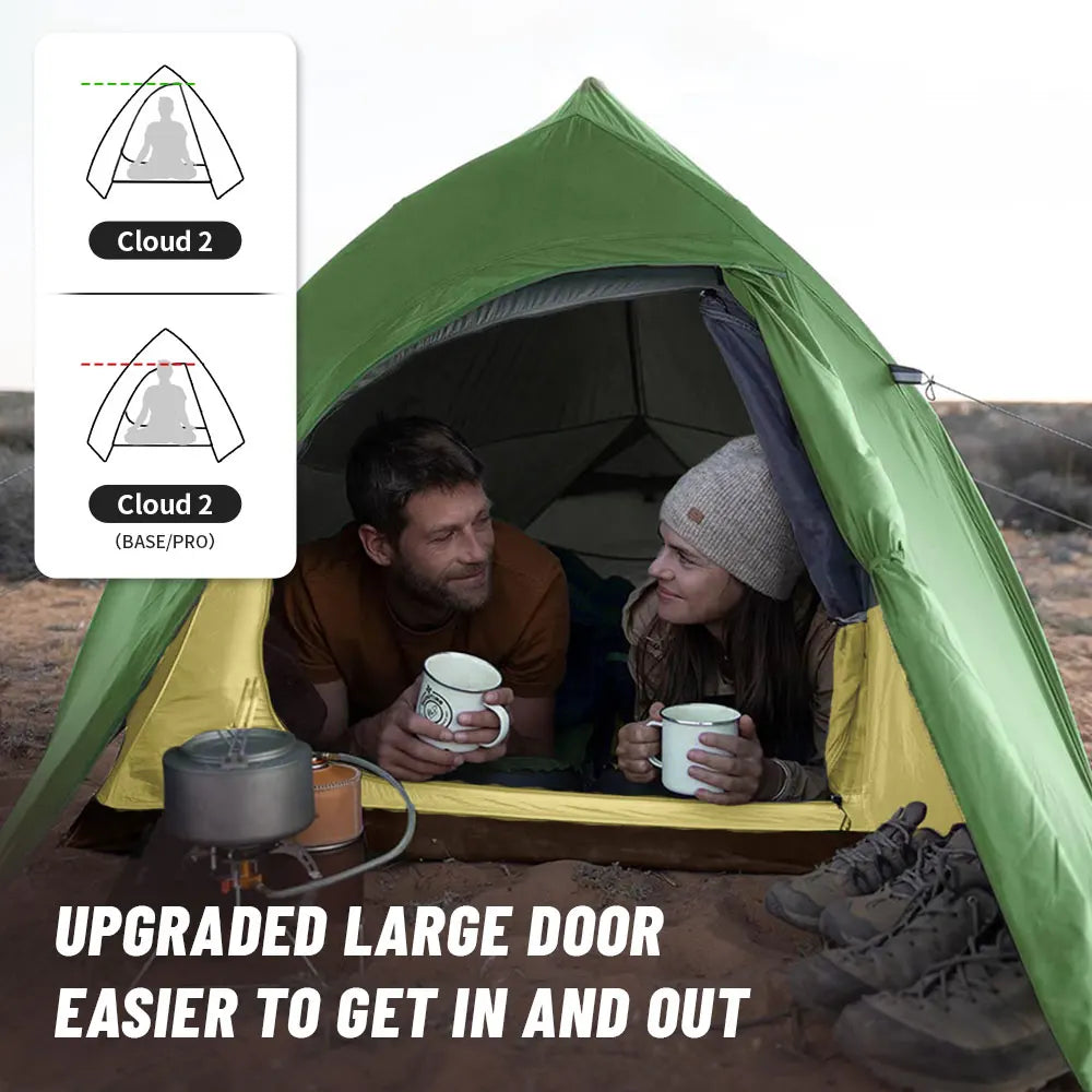 Naturehike Cloud Up 2 Ultralight 2 Person Camping Tent | 20D Waterproof