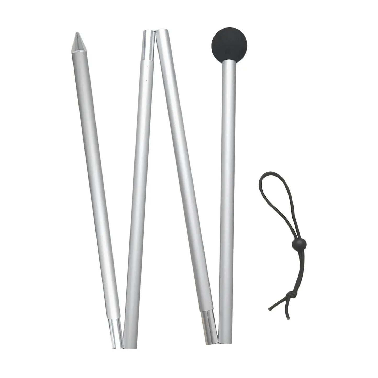 Telescoping Aluminum Alloy Tent Poles | 1.6M/2M Folding Rods