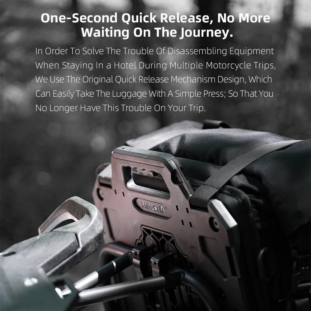 Waterproof 35L Motorcycle Side Bag | Anti-Fall Travel Luggage