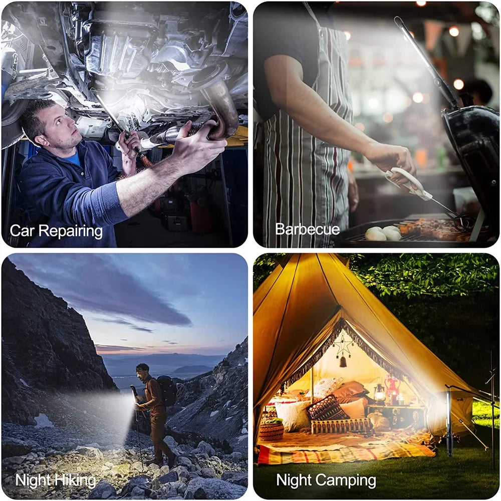 COB+LED Flashlight | Magnetic Work Light & Portable Lantern