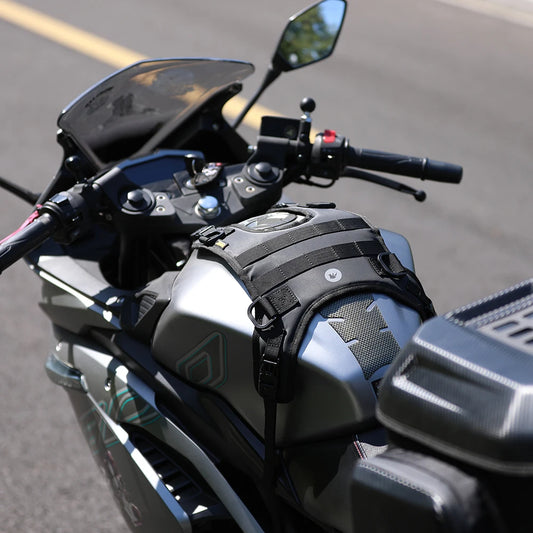 Rhinowalk Motorcycle Tank Bag | Waterproof 6L/8L/10L Front Bag & Backpack