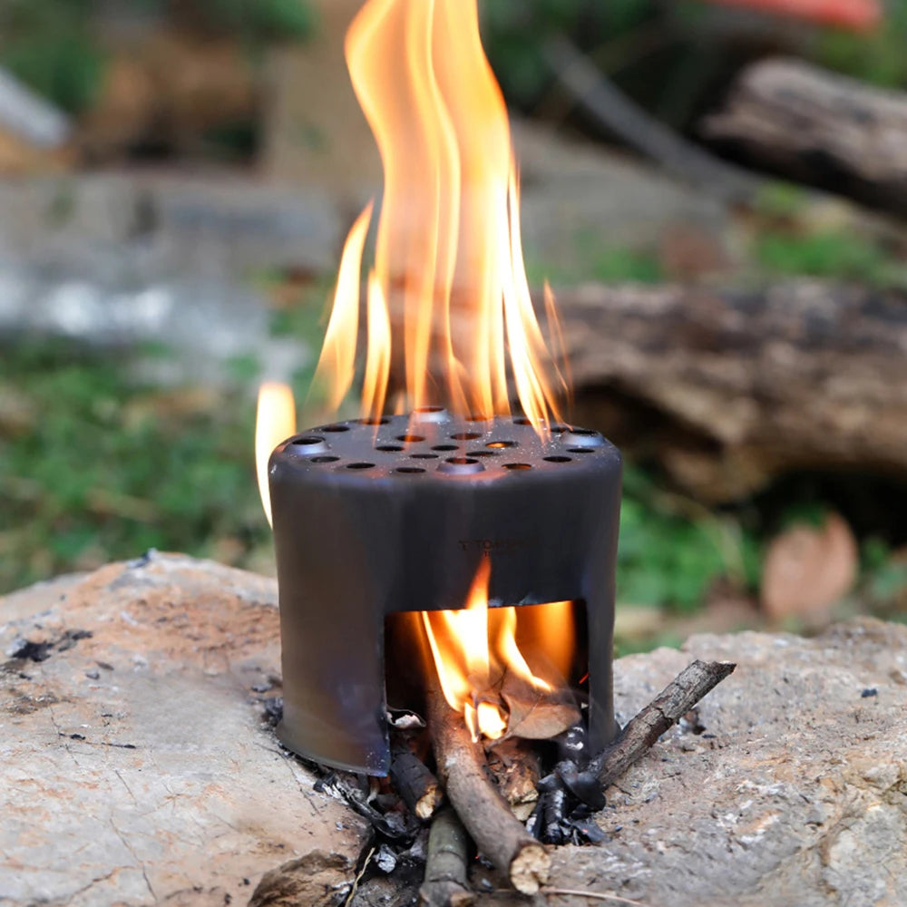 Ultralight Titanium Wood Burning Camping Stove | Portable Wood Burner