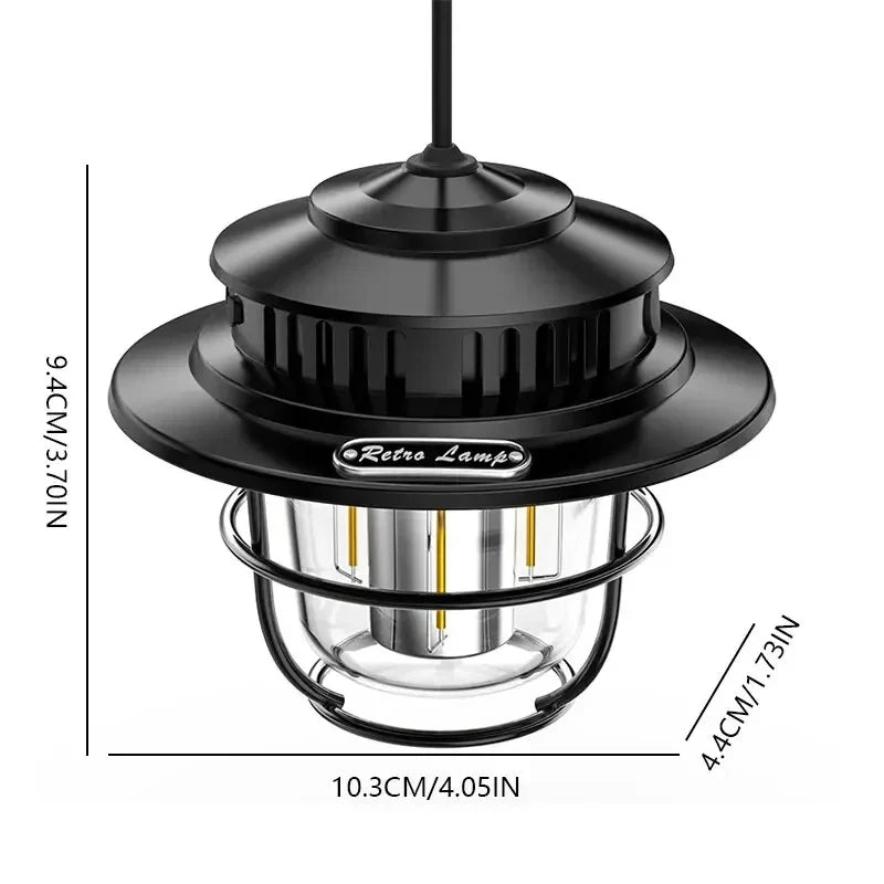 Portable Camping Lantern | Waterproof Emergency Light & Stepless Dimmable Tent Lamp