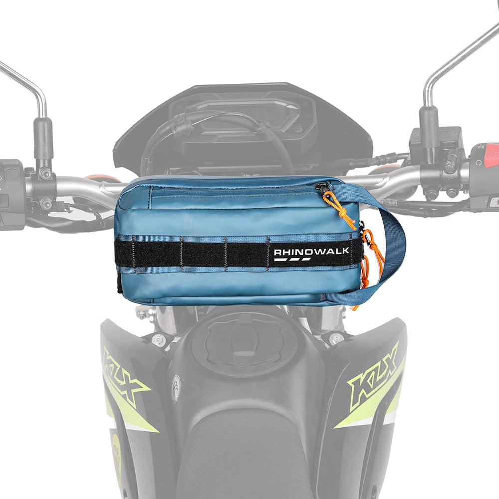 Motorcycle Front Handlebar Bag | 2.4L Motor Tank Bag & Multi-use Saddle Pack
