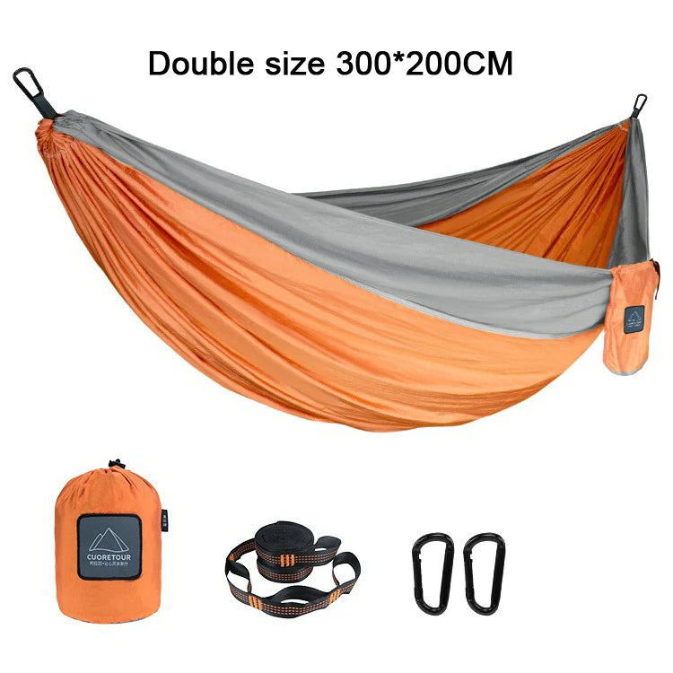 Portable Nylon Parachute Fabric Camping Hammock