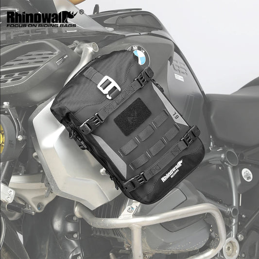 Waterproof 6L Motorcycle Bumper Bag | Side Frame Travel Luggage