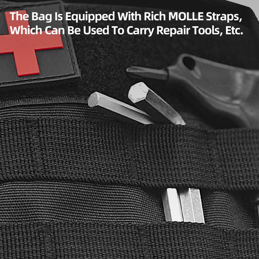 Motorcycle Medical Pouch | Emergency Storage Bag & Molle First Aid/Tool Bag