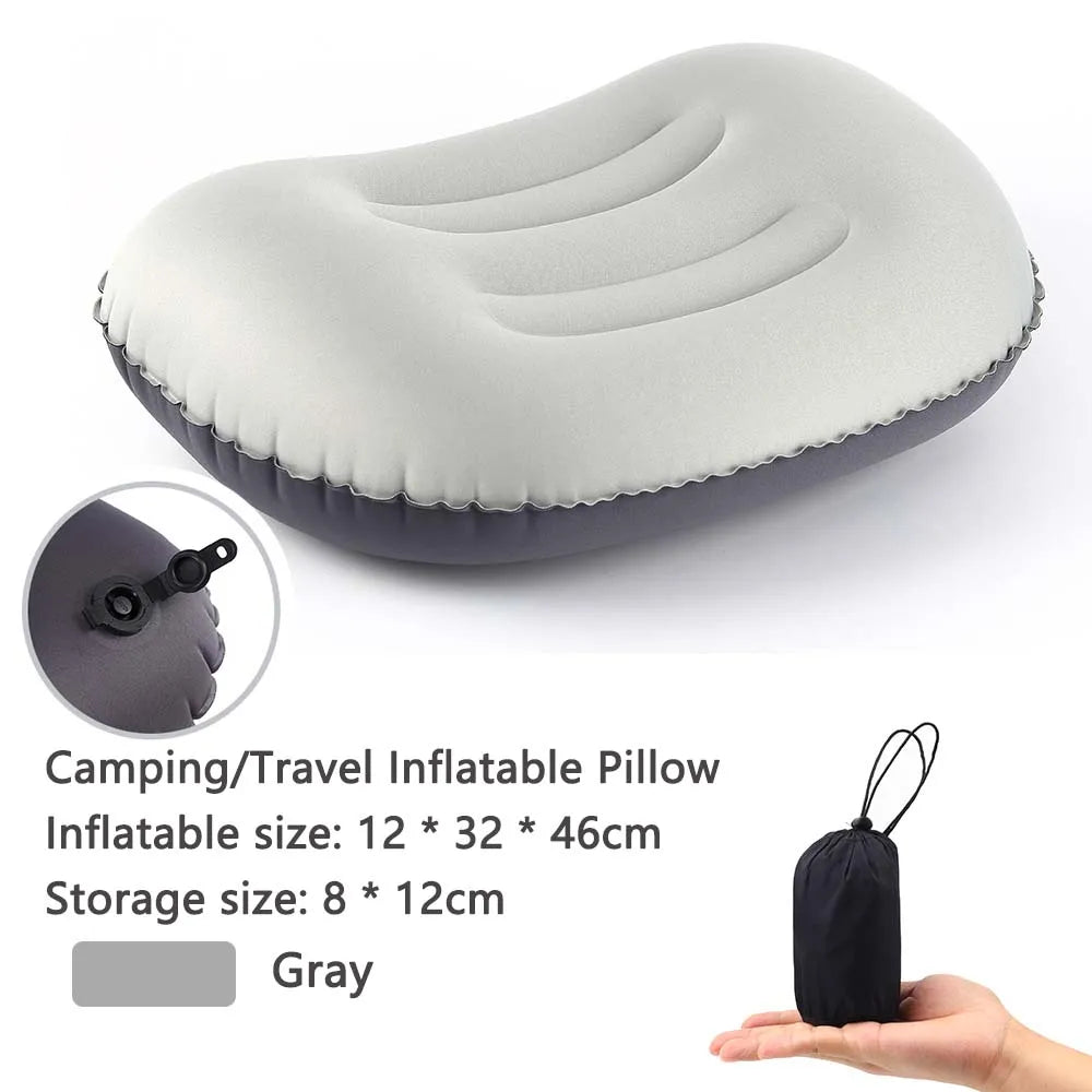Inflatable Pillow | Outdoor Compressible Folding Air Cushion