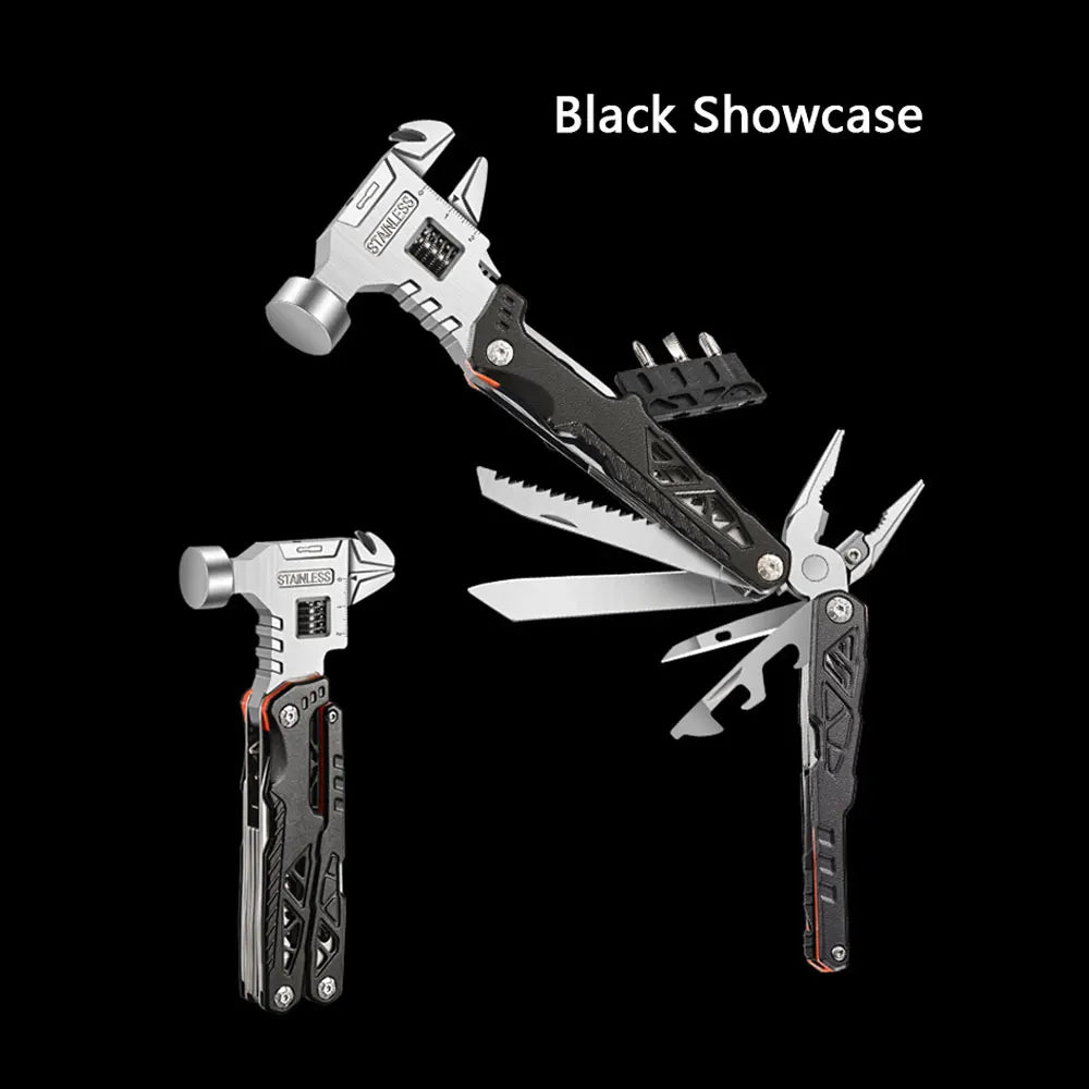 Multifunctional Folding Wrench Hammer Pliers | All-in-One Camping Tool