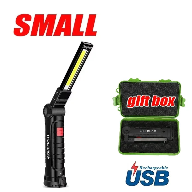 Multifunctional COB LED Flashlight | Portable Magnetic Work Light & Lantern