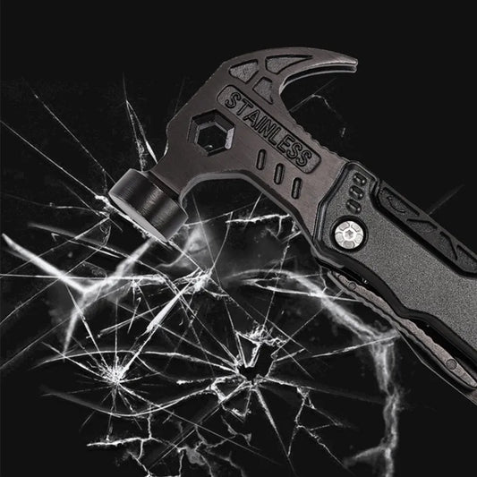 Multi-functional Folding Hammer | Vehicle Safety & Camping Tool
