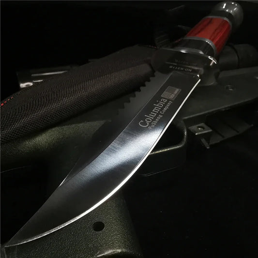 Sharp Stainless Steel Outdoor Knife | Nylon Sheath