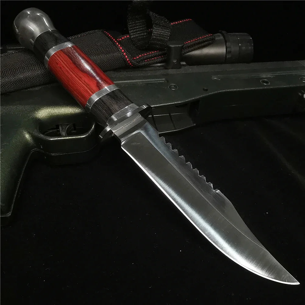 Sharp Stainless Steel Outdoor Knife | Nylon Sheath