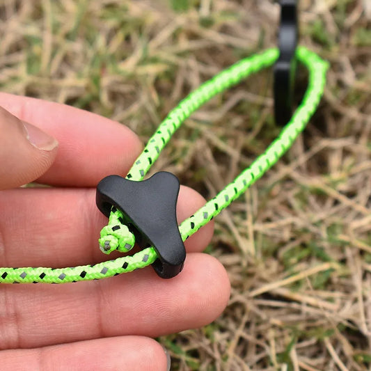 Triangular Paracord Buckles 10 Pieces | Anti-Skid Tent Accessory
