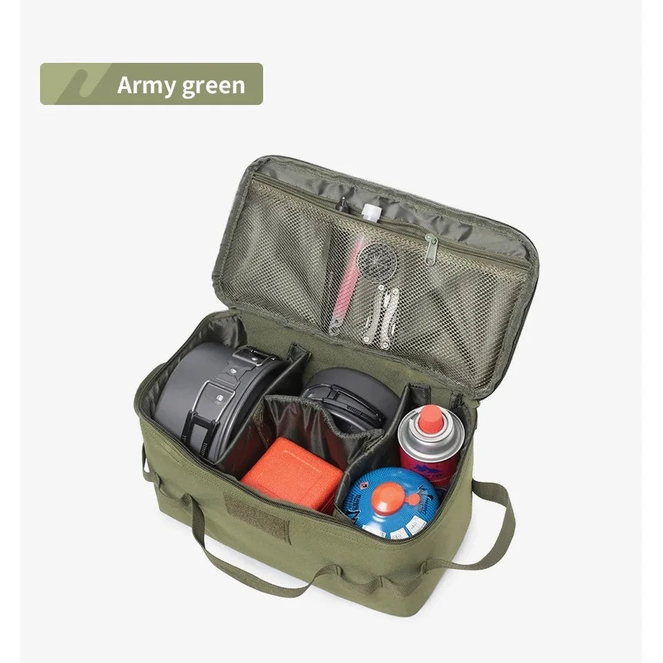 Large Capacity Outdoor Camping Storage Bag | Gas Tank, Nail & Cookware Bag