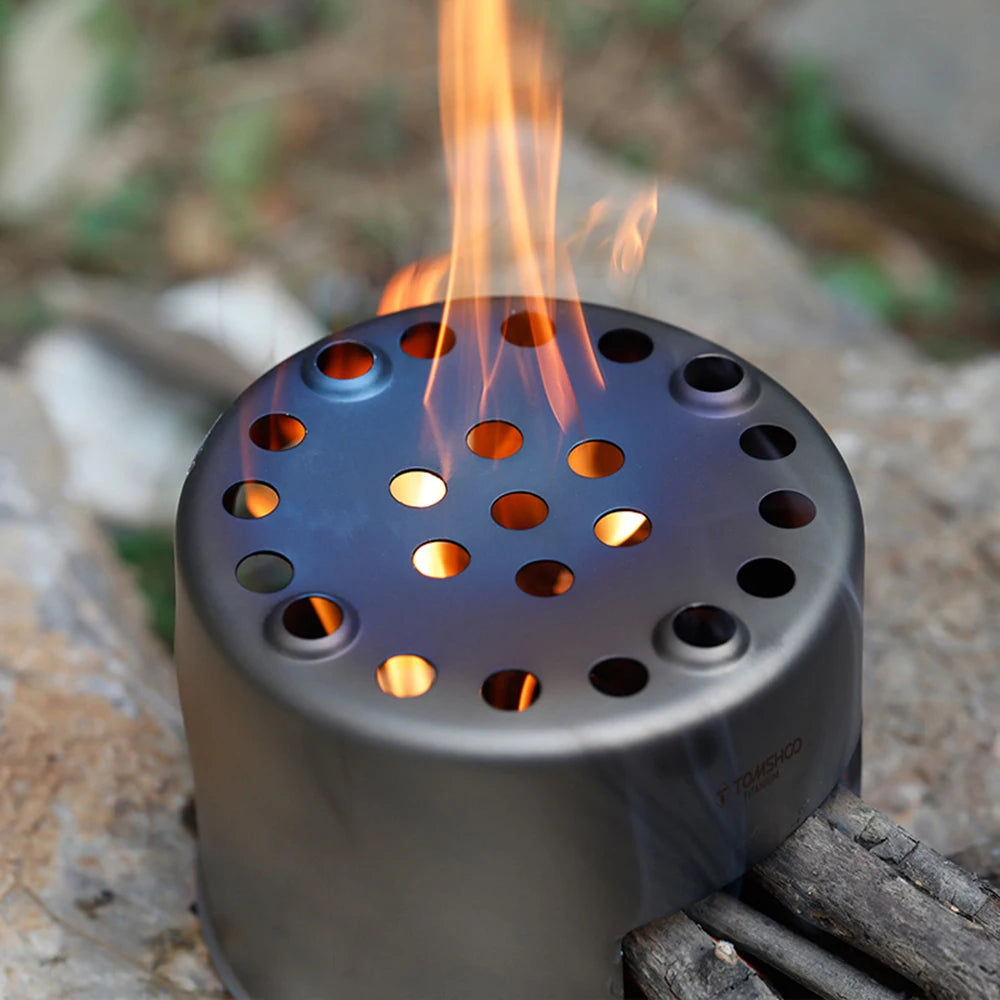 Ultralight Titanium Wood Burning Camping Stove | Portable Wood Burner