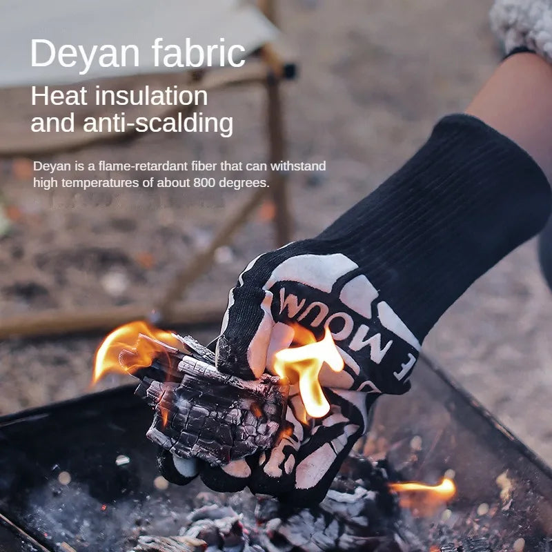 Camping Gloves 800°C Heat Resistant | Insulation & Anti-Scalding