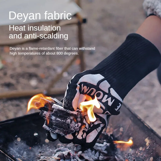Camping Gloves 800°C Heat Resistant | Insulation & Anti-Scalding