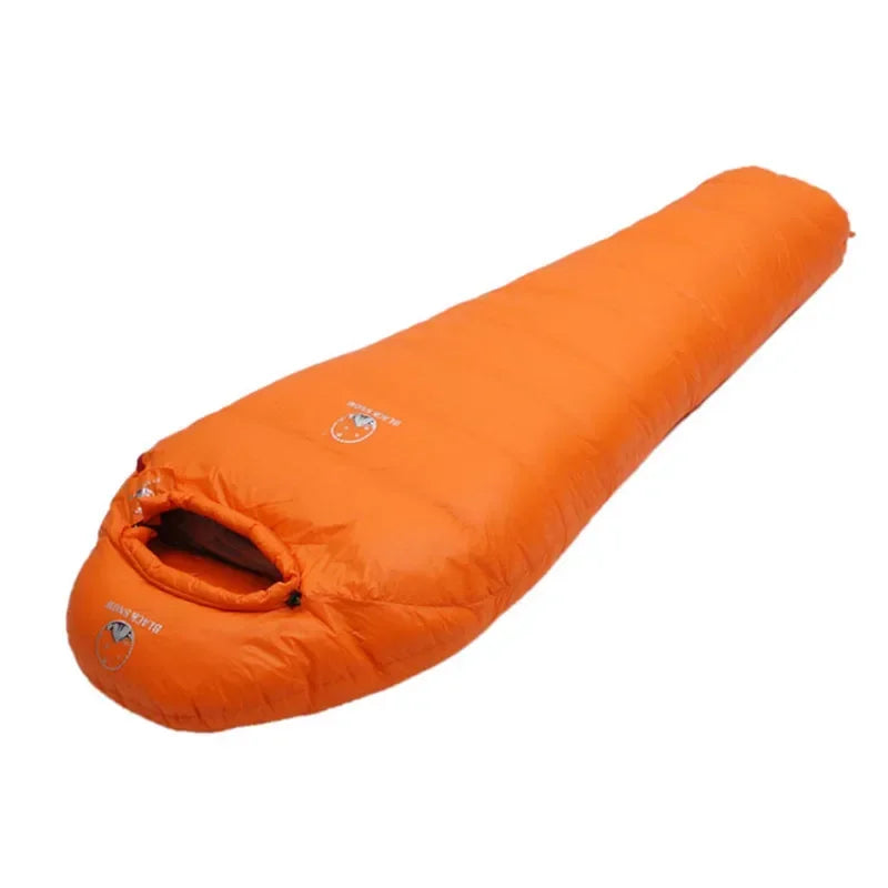 Very Warm White Goose Down Mummy Sleeping Bag | 4 Thickness Options