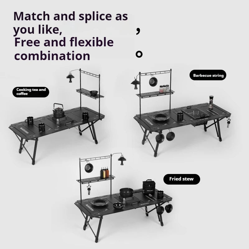 Adjustable Folding Camping Table | Modular Portable Aluminum Alloy Table