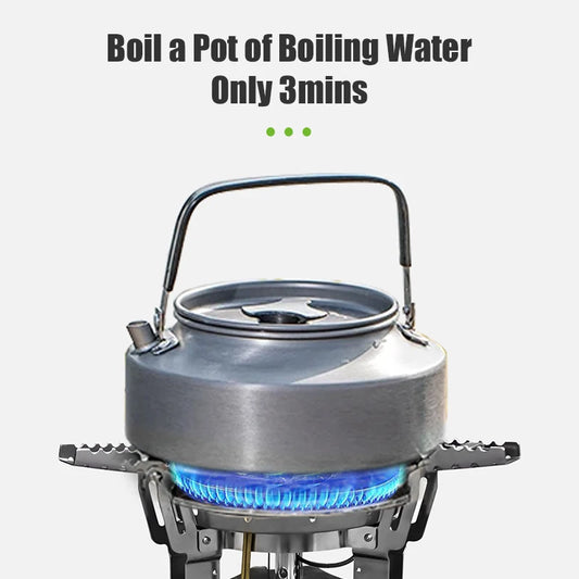 High Power 4360W Folding Camping Gas Stove | Adjustable Height Burner