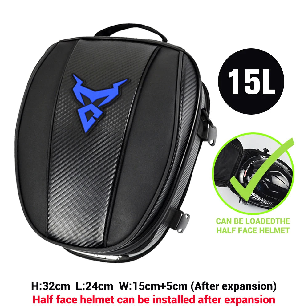 Waterproof High Capacity Motorcycle Tail Bag | Multifunction Backpack