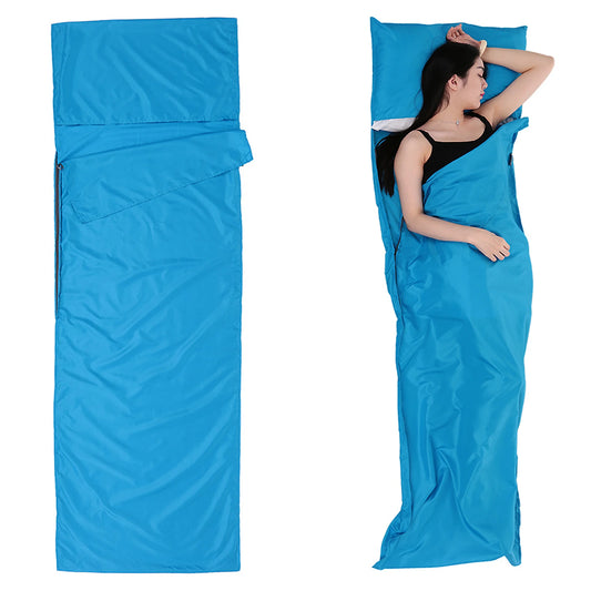 Portable Sleeping Bag Liner with Pillowcase | 70x210CM