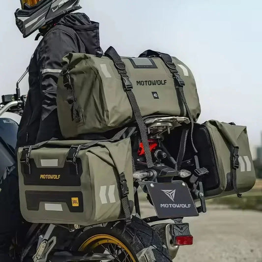 Universal Motorcycle Saddlebags | 40L 60L 66L Large Capacity Luggage
