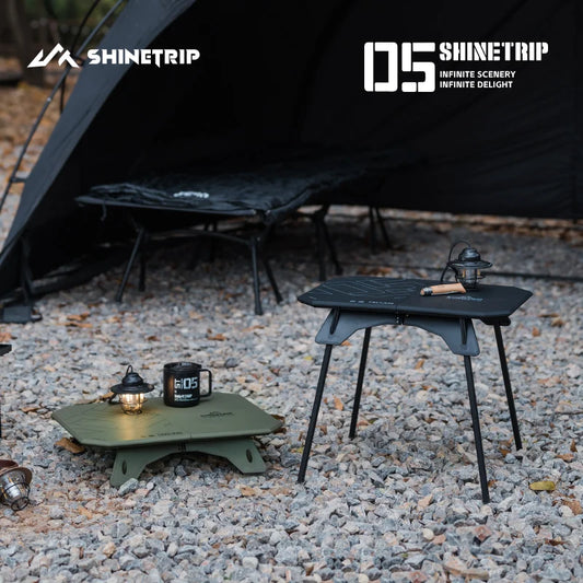 Ultralight Dual Purpose Table | Portable Folding Aluminum Camping Stand