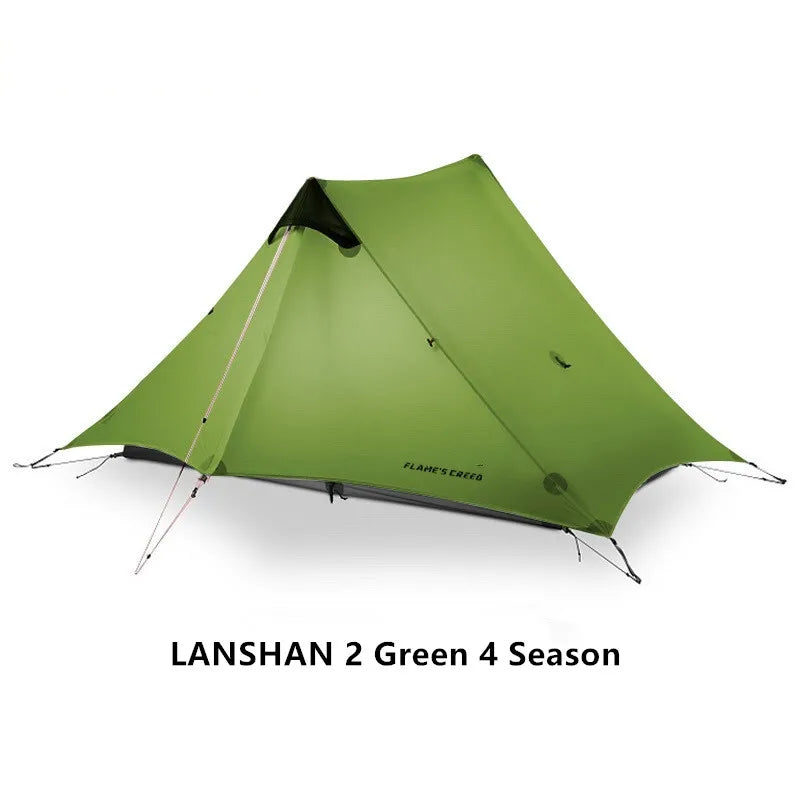 Ultralight 2Person 3Season Camping Tent | 15D Silnylon Rodless