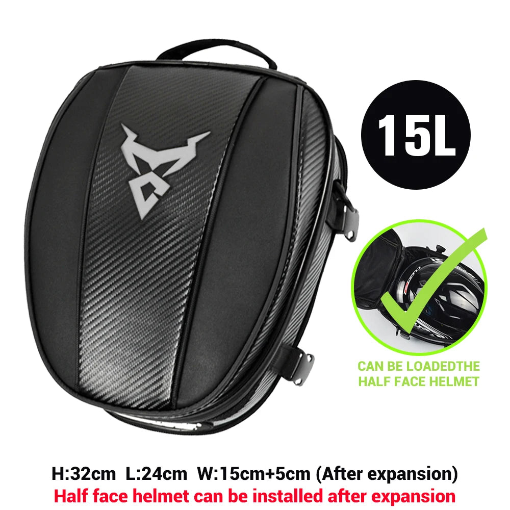 Waterproof High Capacity Motorcycle Tail Bag | Multifunction Backpack