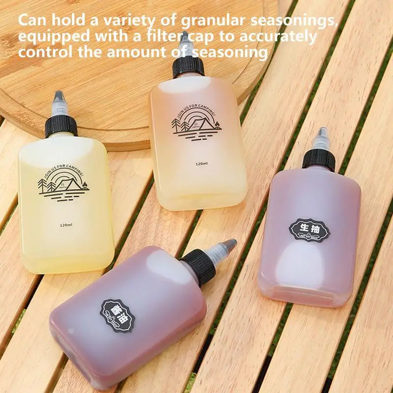 Portable 120ml Camping Seasoning Squeeze Bottle | HDPE Oil Dispenser