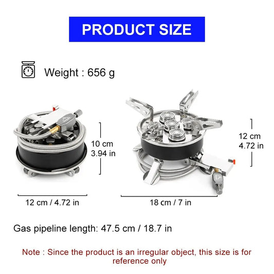 8800W High Power Portable Camping Gas Stove | Outdoor Burner