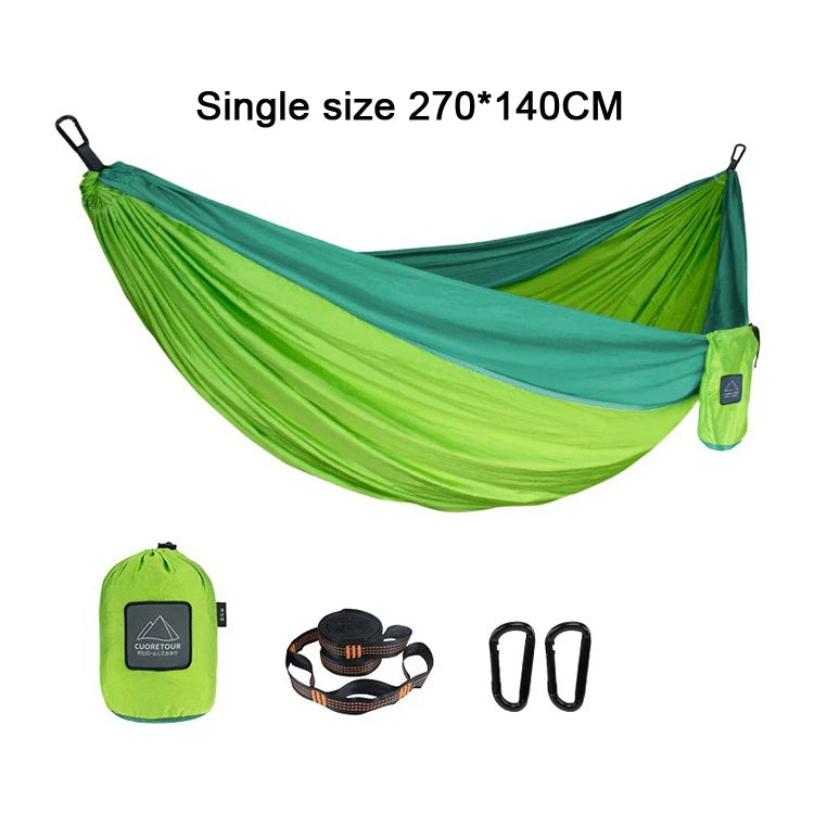 Portable Nylon Parachute Fabric Camping Hammock