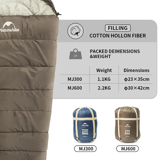 Mummy Sleeping Bag | Lightweight Cotton for Winter Camping