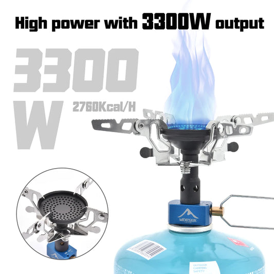 3300W Ultralight Portable Camping Gas Burner | Outdoor Stove