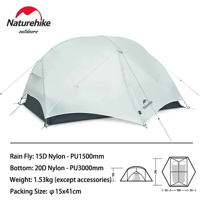Mongar UL Ultralight 1-2 Person Camping Tent | 15D Waterproof
