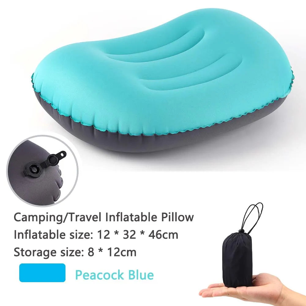 Inflatable Pillow | Outdoor Compressible Folding Air Cushion