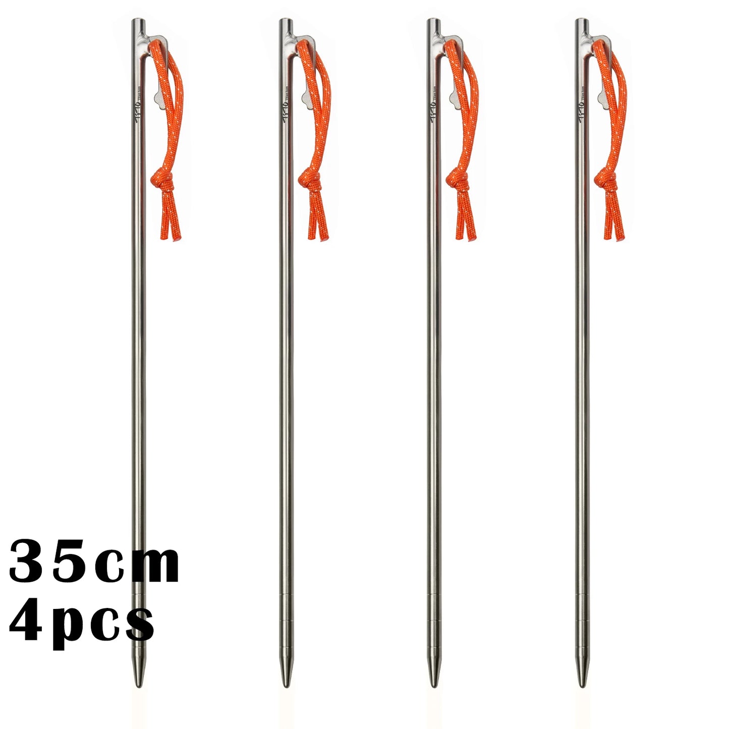 TiTo Titanium Alloy Tent Pegs | Ultralight Anti-bending Camping Stakes (20-40cm)