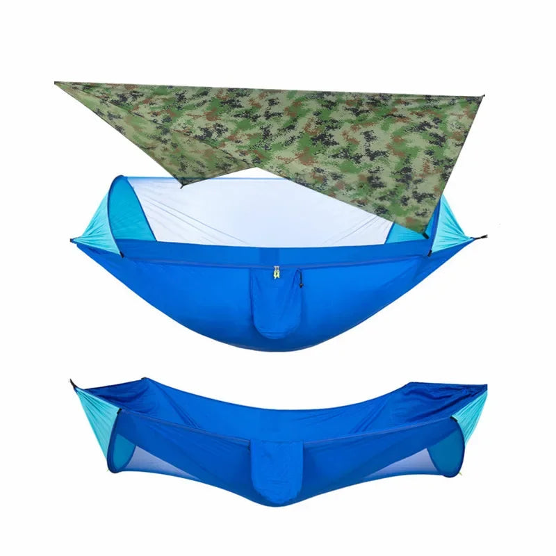 Camping Hammock with Mosquito Net & Rain Fly Tarp