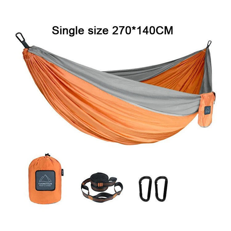 Portable Nylon Parachute Fabric Camping Hammock