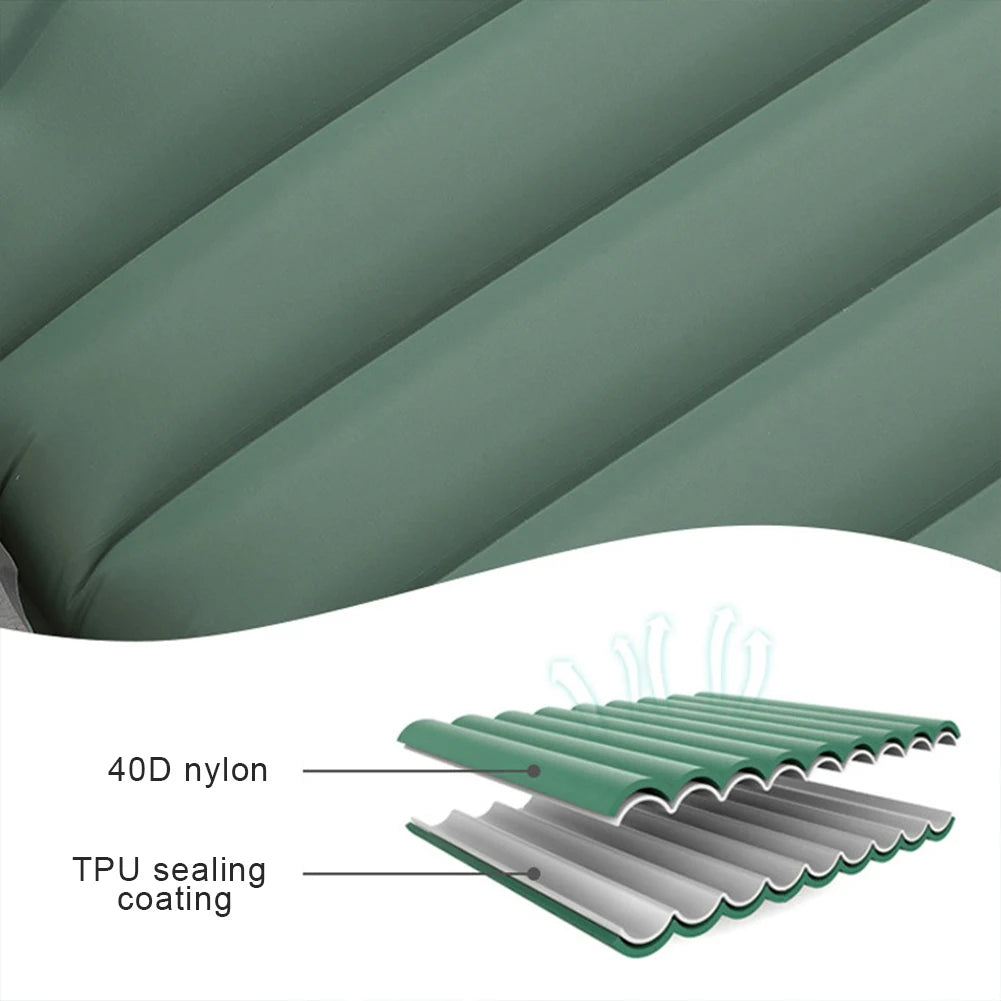 10cm Self-Inflating Sleeping Mat | Foot Pump & Pillow, Waterproof