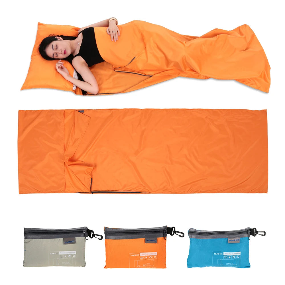 Portable Sleeping Bag Liner with Pillowcase | 70x210CM