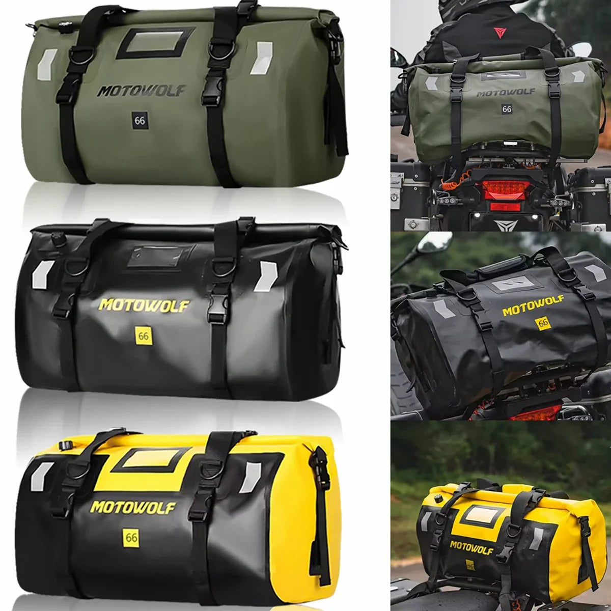 Universal Motorcycle Saddlebags | 40L 60L 66L Large Capacity Luggage