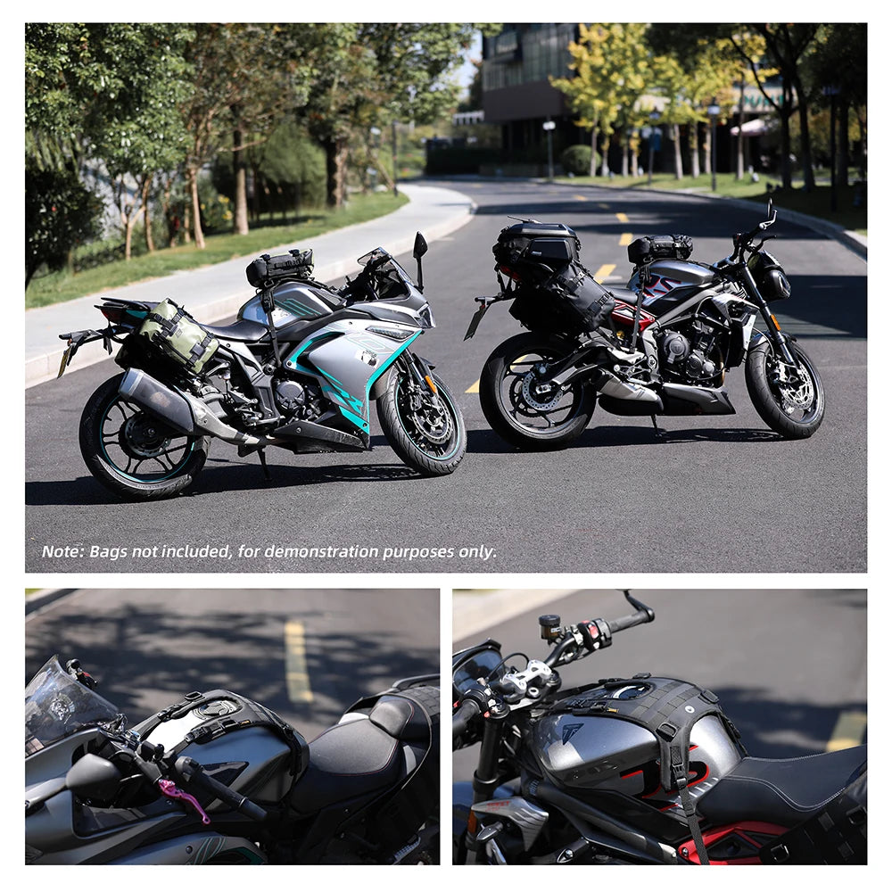 Rhinowalk Motorcycle Tank Bag | Waterproof 6L/8L/10L Front Bag & Backpack